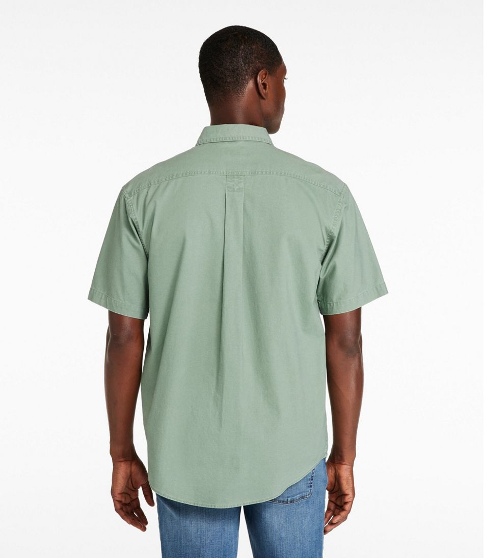 Men's Sunwashed Canvas Shirt, Traditional Fit Short-Sleeve - L.L.Bean Exclusive