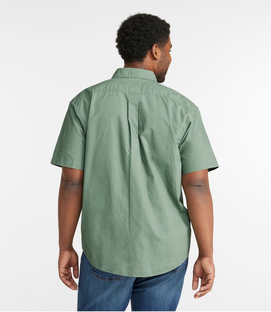 Men's Sunwashed Canvas Shirt, Traditional Fit Short-Sleeve - L.L.Bean Exclusive
