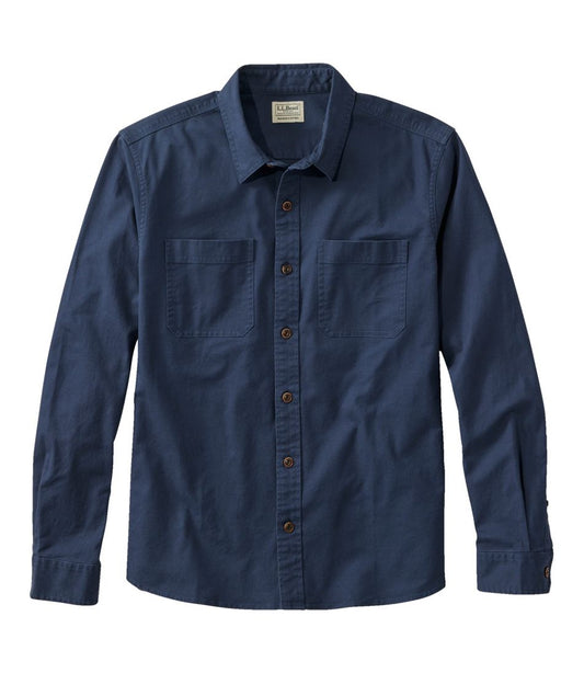 Men's BeanFlex® Twill Shirt, Slightly Fitted Untucked Fit, Long-Sleeve - L.L.Bean Essential