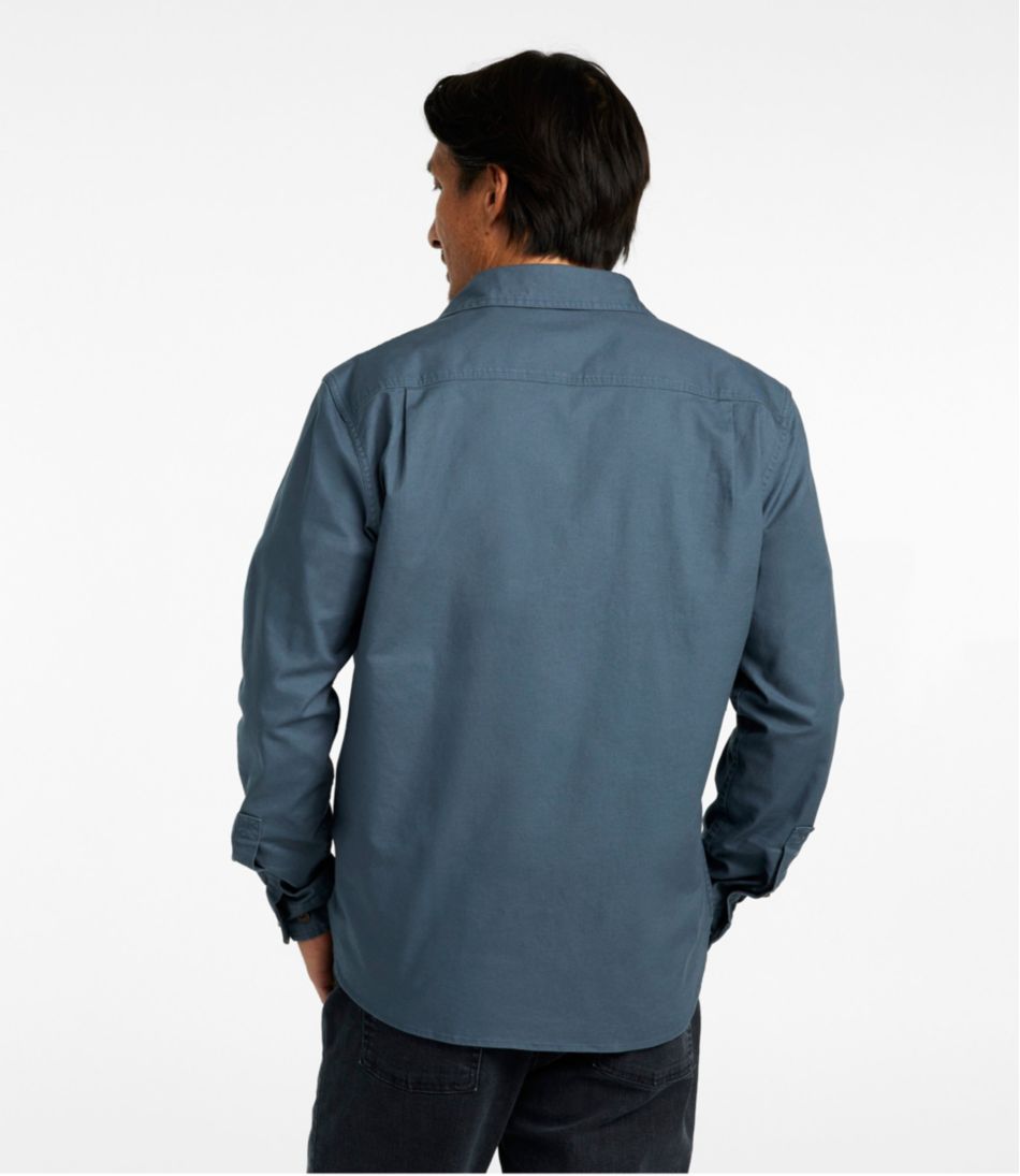 Men's BeanFlex® Twill Shirt, Slightly Fitted Untucked Fit, Long-Sleeve - L.L.Bean Essential