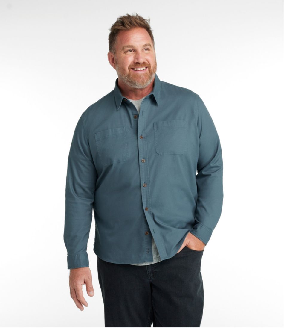 Men's BeanFlex® Twill Shirt, Slightly Fitted Untucked Fit, Long-Sleeve - L.L.Bean Essential