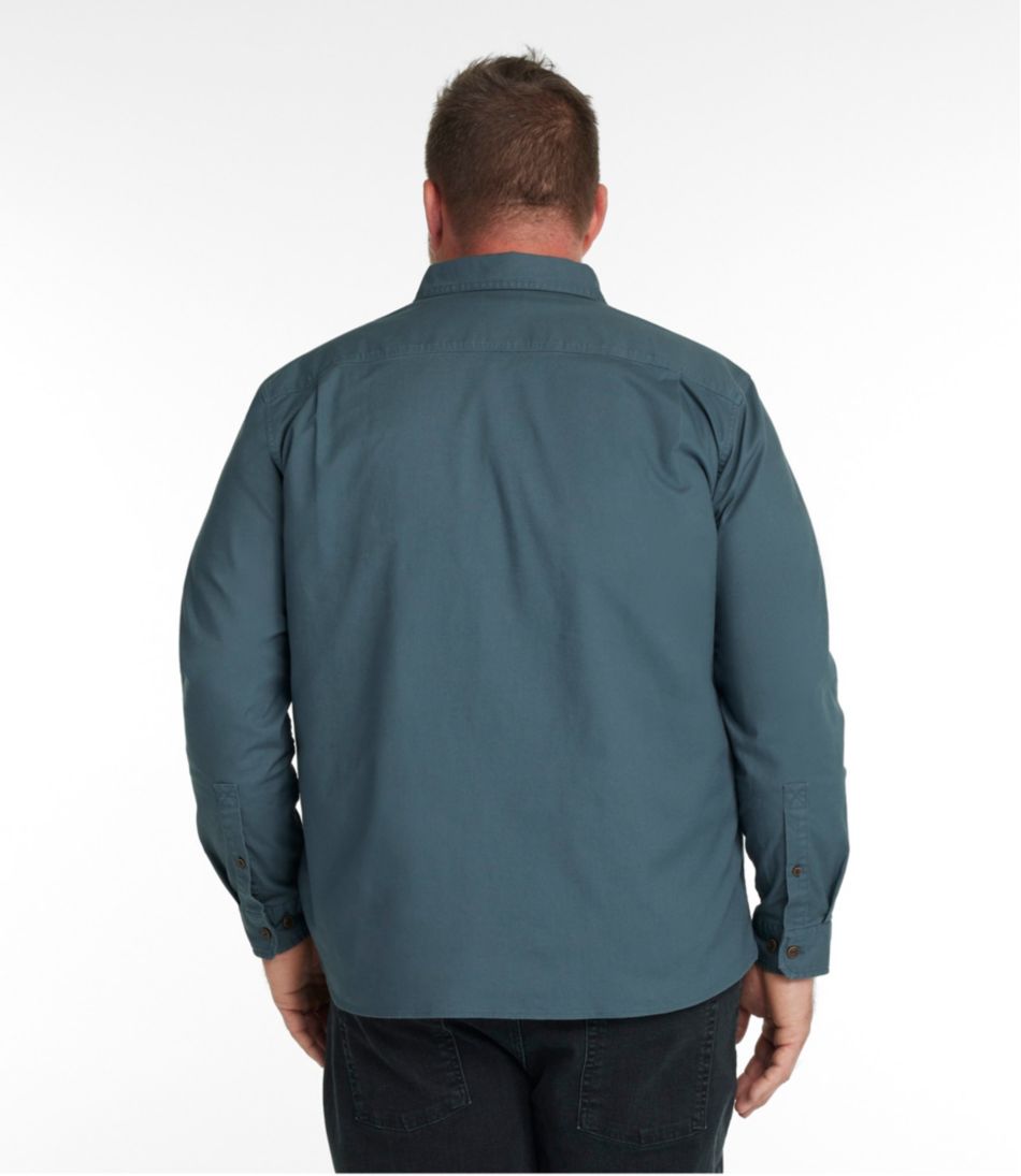 Men's BeanFlex® Twill Shirt, Slightly Fitted Untucked Fit, Long-Sleeve - L.L.Bean Essential