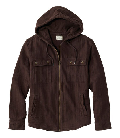 Men's 1912 Field Flannel Shirt, Hooded, Slightly Fitted Untucked Fit - L.L.Bean Value