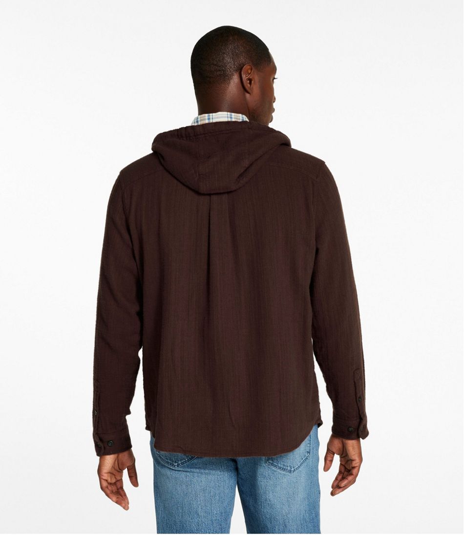 Men's 1912 Field Flannel Shirt, Hooded, Slightly Fitted Untucked Fit - L.L.Bean Value