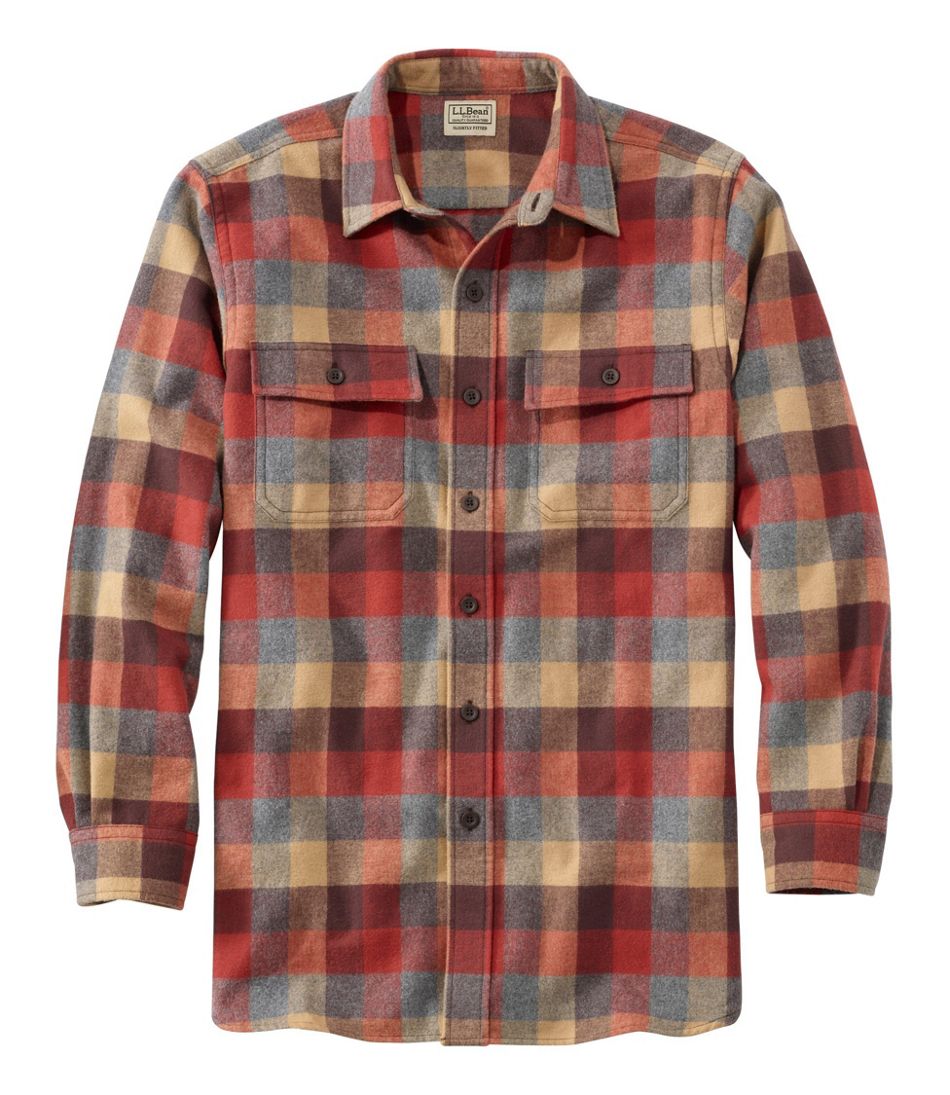 Men's Chamois Shirt, Slightly Fitted, Plaid - L.L.Bean Quality