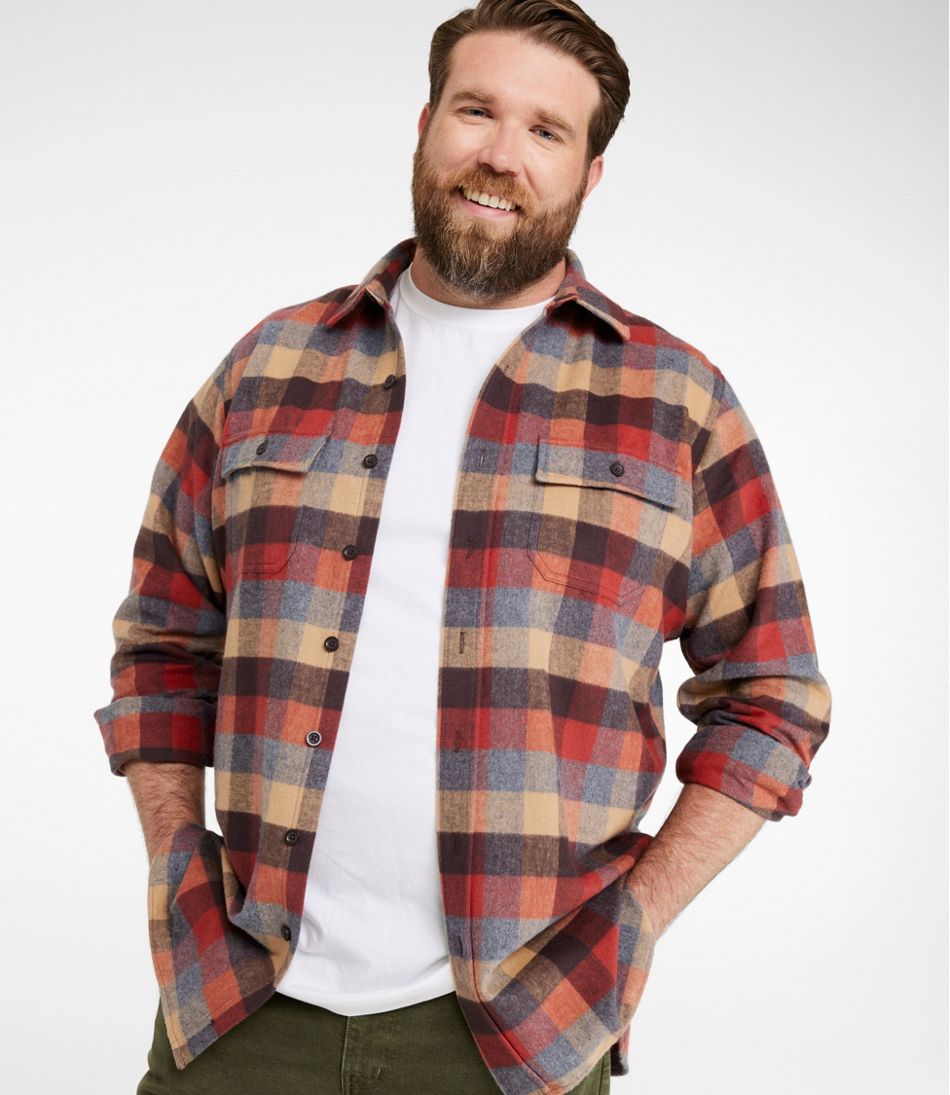 Men's Chamois Shirt, Slightly Fitted, Plaid - L.L.Bean Quality