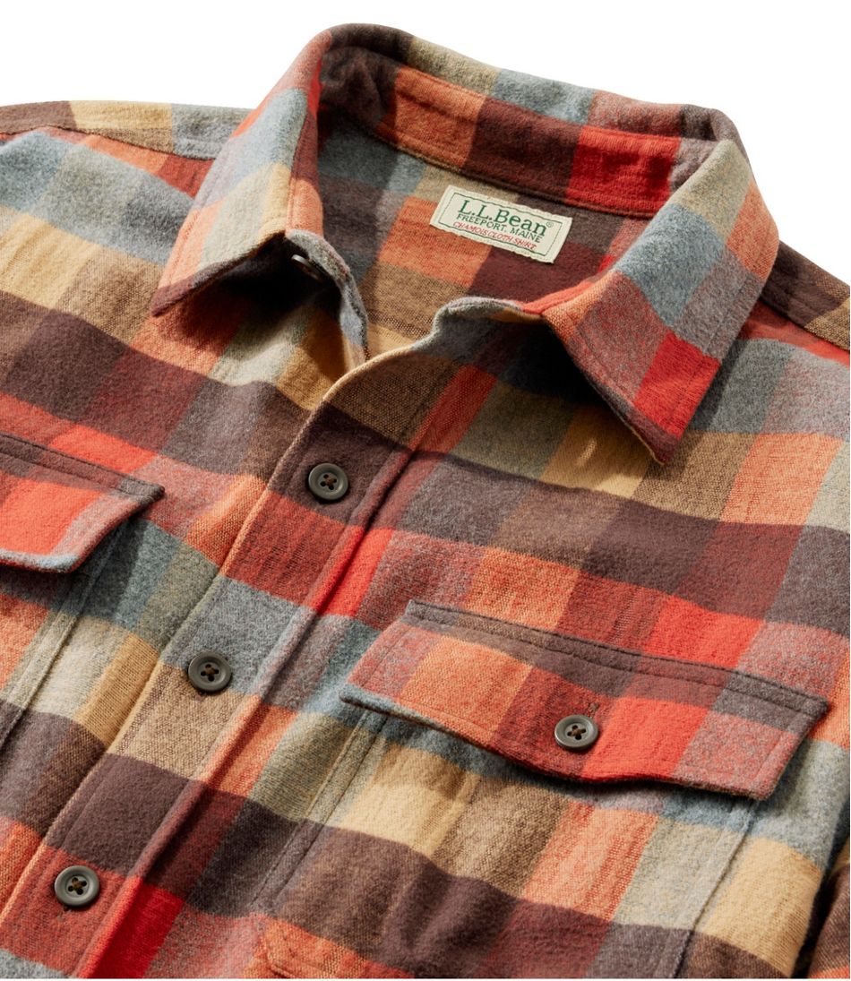Men's Chamois Shirt, Slightly Fitted, Plaid - L.L.Bean Quality