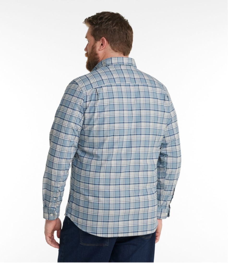 Men's Comfort Stretch® Oxford Shirt, Slightly Fitted Untucked Fit, Plaid - L.L.Bean Featured