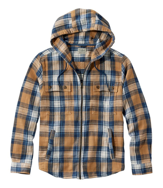 Men's 1912 Field Flannel Shirt, Hooded, Slightly Fitted Untucked Fit, Plaid - L.L.Bean Exclusive