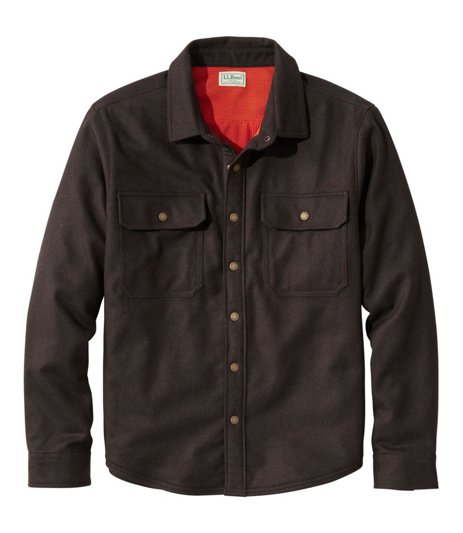 Men's Maine Guide Lightweight Lined Wool Field Shirt - L.L.Bean Popular