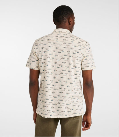Men's Lakewashed Performance Shirts, Button-Front Shirt, Short-Sleeve, Print - L.L.Bean Trending