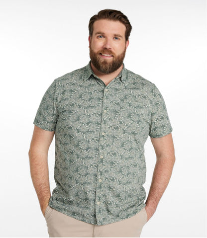 Men's Lakewashed Performance Shirts, Button-Front Shirt, Short-Sleeve, Print - L.L.Bean Trending