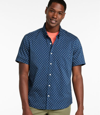 Men's Comfort Stretch Performance® Shirt, Short-Sleeve, Slightly Fitted Untucked Fit, Print - L.L.Bean Recommended