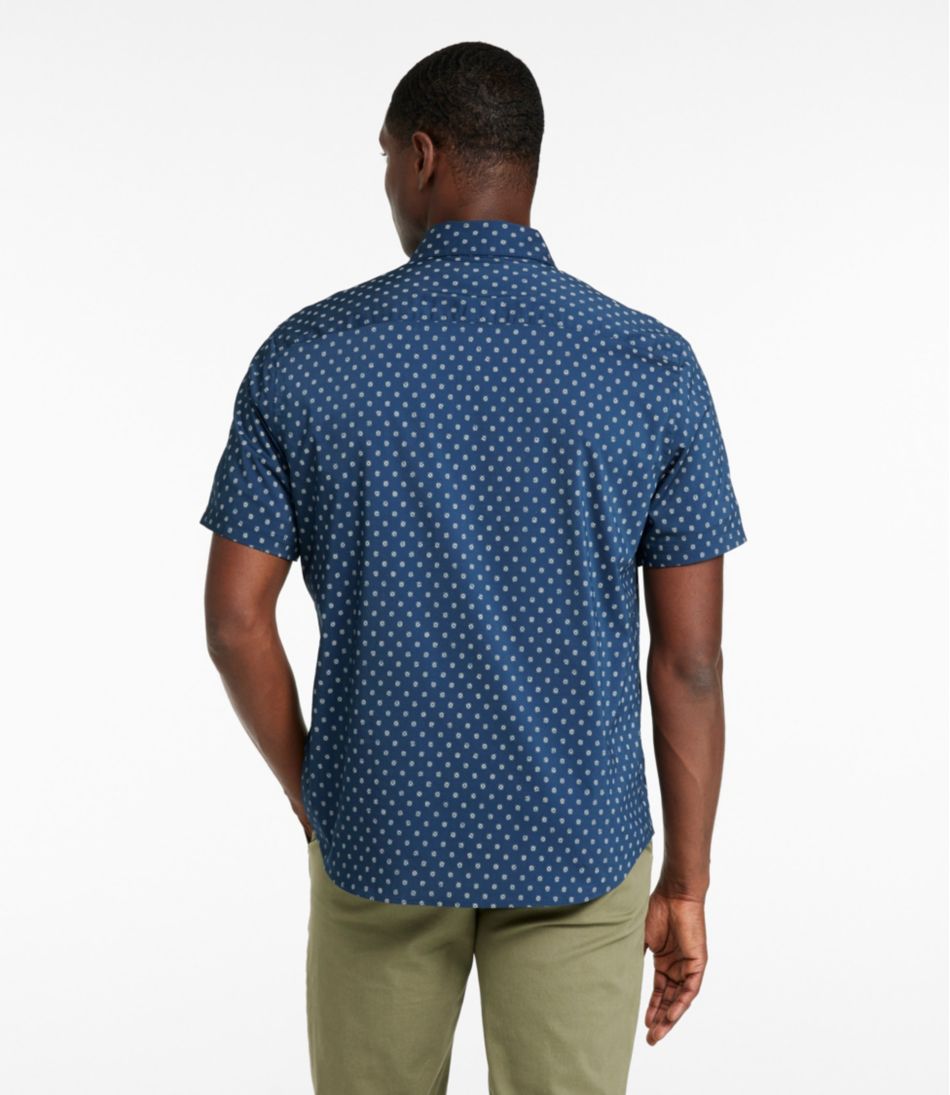 Men's Comfort Stretch Performance® Shirt, Short-Sleeve, Slightly Fitted Untucked Fit, Print - L.L.Bean Recommended