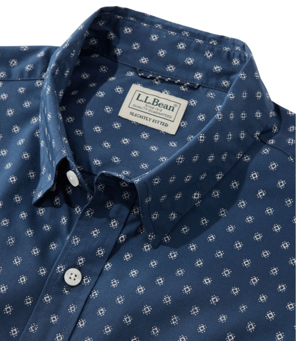 Men's Comfort Stretch Performance® Shirt, Short-Sleeve, Slightly Fitted Untucked Fit, Print - L.L.Bean Recommended