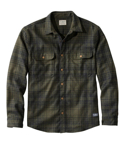 Men's Maine Guide Lightweight Wool Field Shirt, Plaid - L.L.Bean Classic