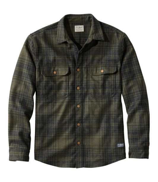 Men's Maine Guide Lightweight Wool Field Shirt, Plaid - L.L.Bean Classic