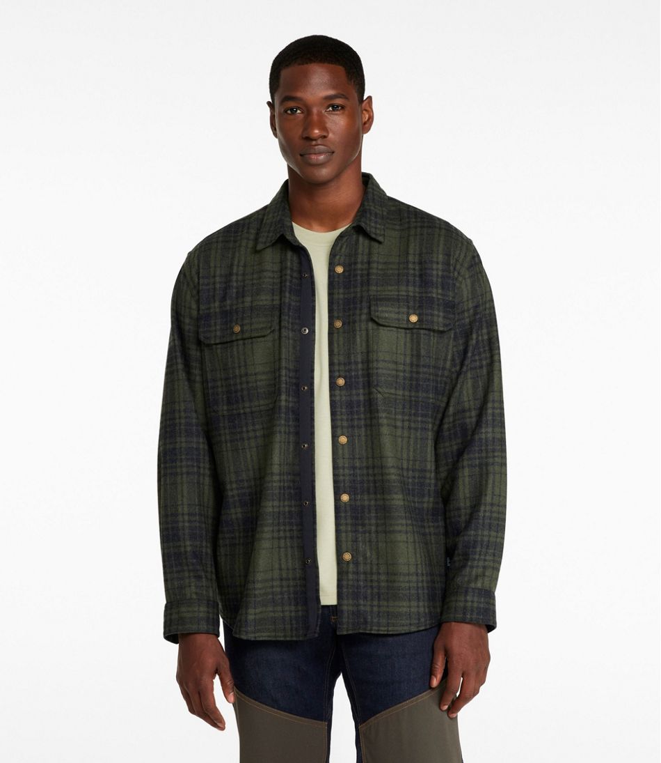 Men's Maine Guide Lightweight Wool Field Shirt, Plaid - L.L.Bean Classic