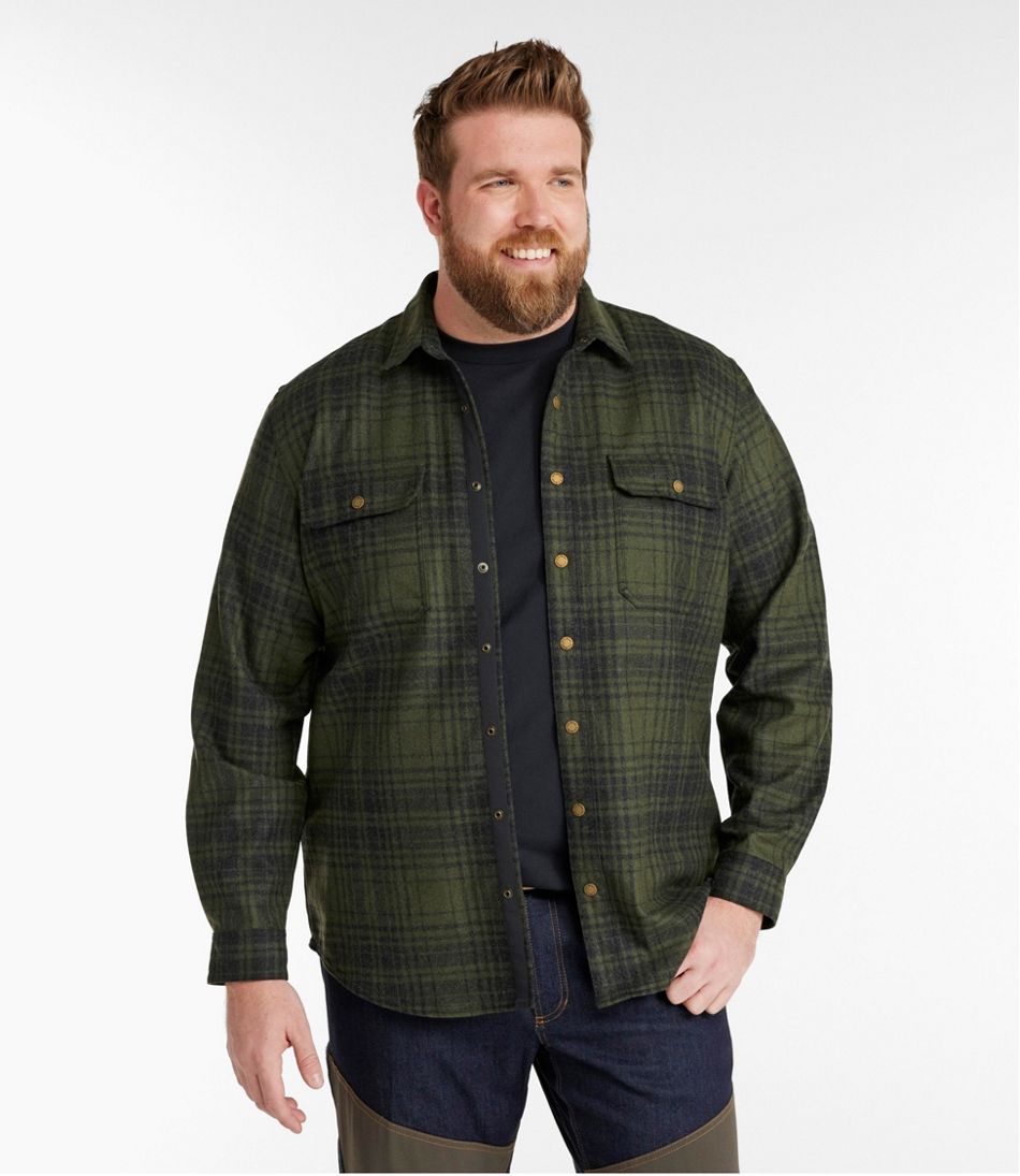 Men's Maine Guide Lightweight Wool Field Shirt, Plaid - L.L.Bean Classic
