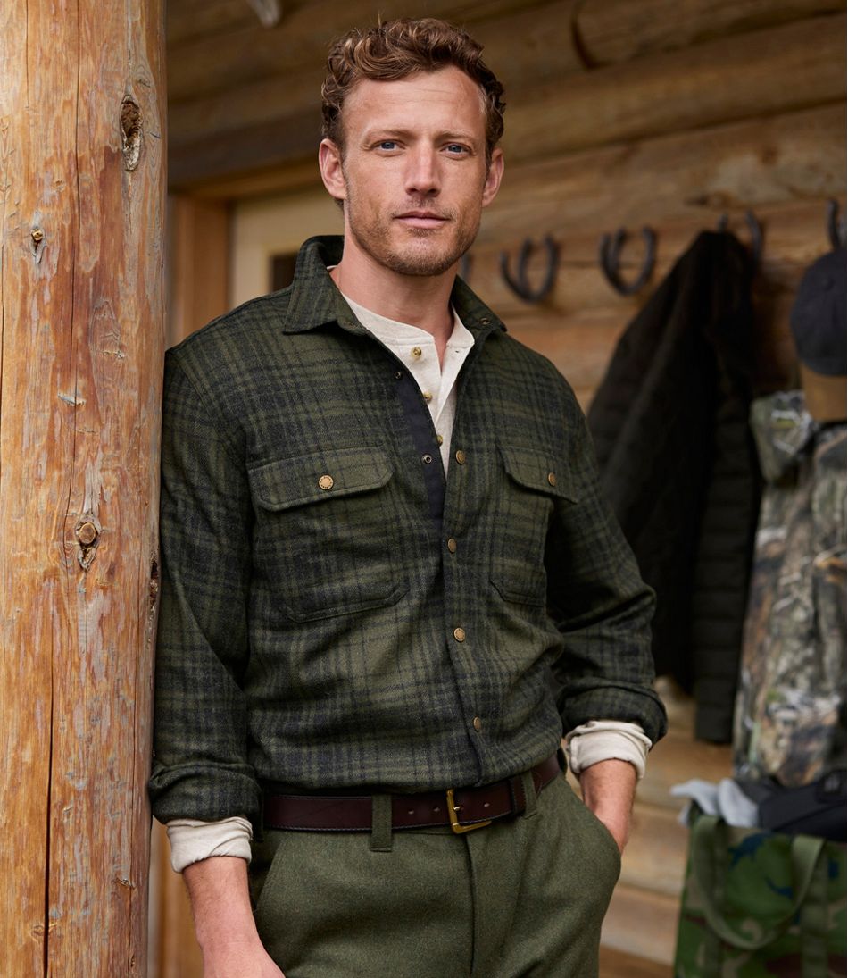 Men's Maine Guide Lightweight Wool Field Shirt, Plaid - L.L.Bean Classic