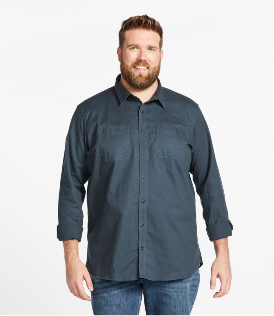 Men's BeanFlex® Twill Shirt, Traditional Untucked Fit, Long-Sleeve - L.L.Bean Everyday