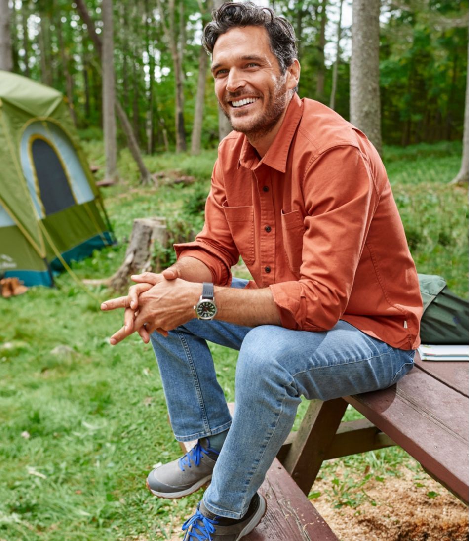 Men's BeanFlex® Twill Shirt, Traditional Untucked Fit, Long-Sleeve - L.L.Bean Everyday