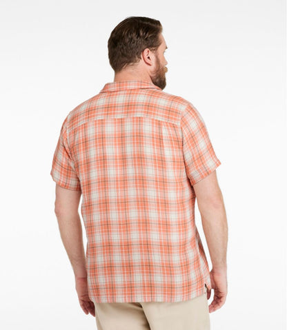 Men's Cloud Gauze Shirt, Short-Sleeve, Slightly Fitted Untucked Fit, Plaid - L.L.Bean Featured