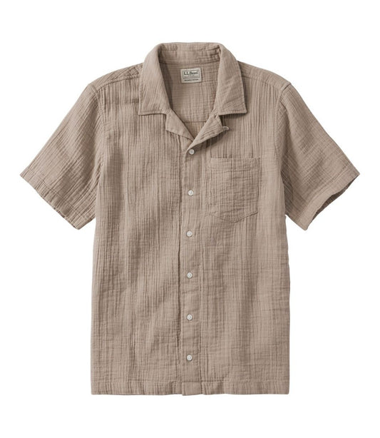 Men's Cloud Gauze Shirt, Short-Sleeve, Slightly Fitted Untucked Fit - L.L.Bean Best Seller