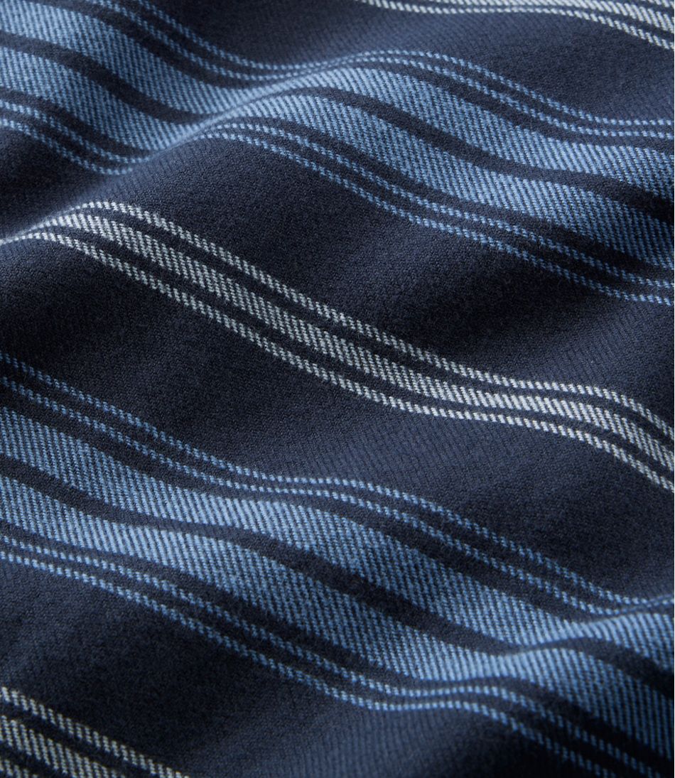 Men's Fleece-Lined Flannel Shirt, Traditional Fit, Stripe - L.L.Bean Everyday