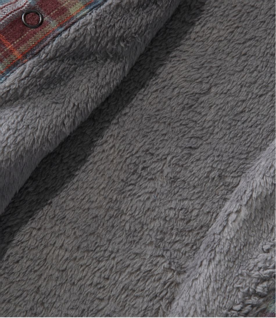 Men's Katahdin Performance Flannel Shirt-Jacket, Hi-Pile Fleece-Lined Plaid - L.L.Bean Value