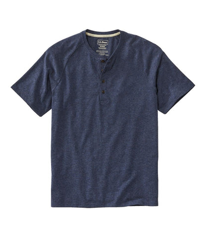 Men's Comfort Stretch Pima Tee Shirt, Short-Sleeve Henley - L.L.Bean Recommended