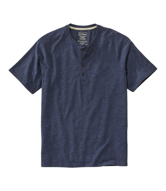 Men's Comfort Stretch Pima Tee Shirt, Short-Sleeve Henley - L.L.Bean Recommended