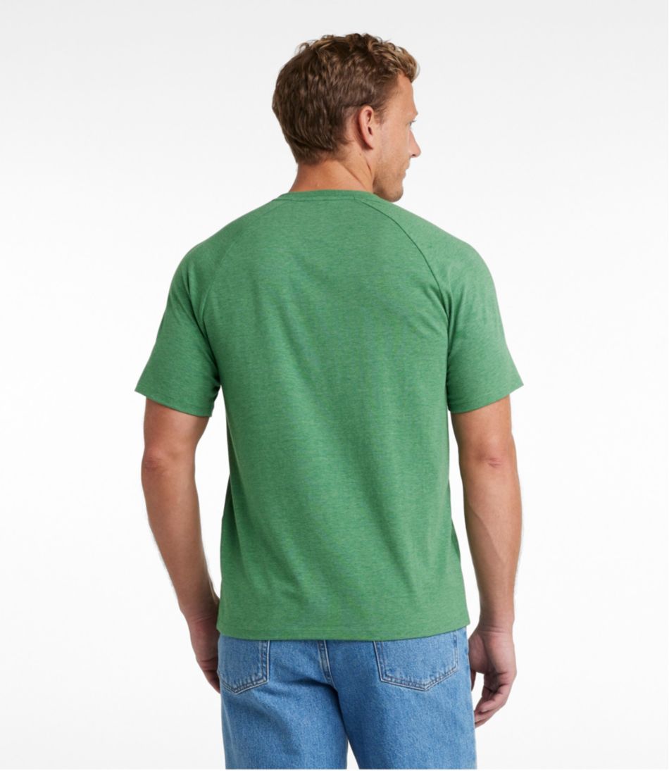 Men's Comfort Stretch Pima Tee Shirt, Short-Sleeve Henley - L.L.Bean Recommended