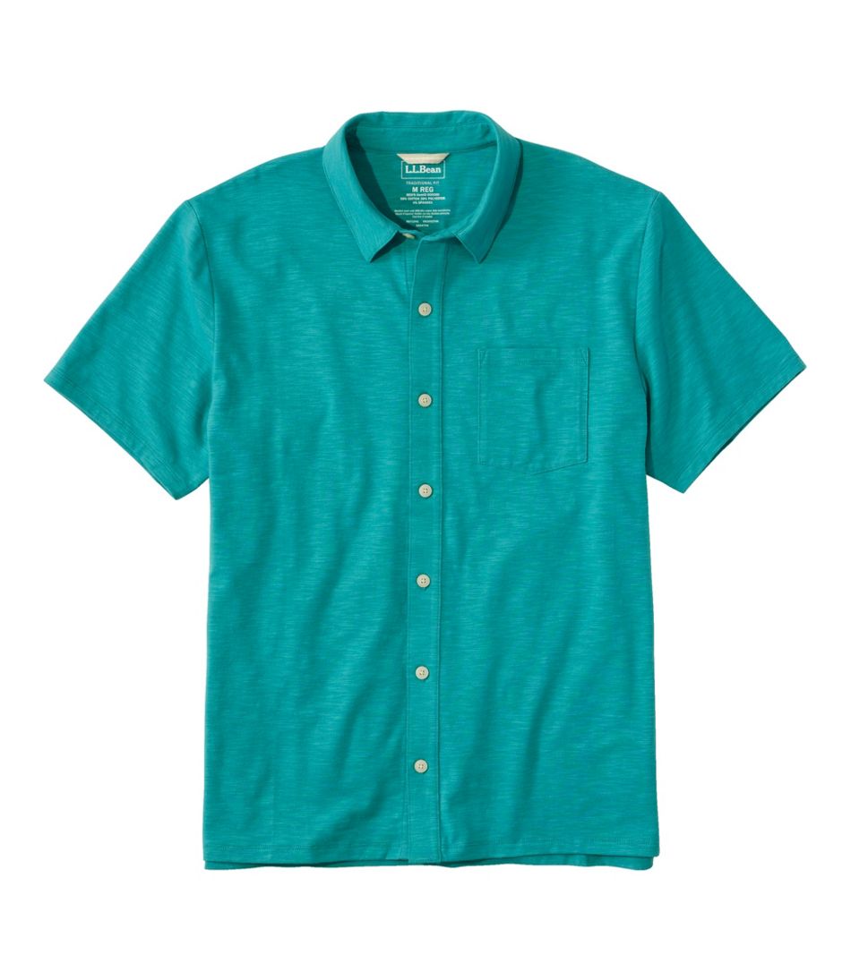 Men's Lakewashed Performance Shirts, Button-Front Shirt, Short-Sleeve - L.L.Bean Essential