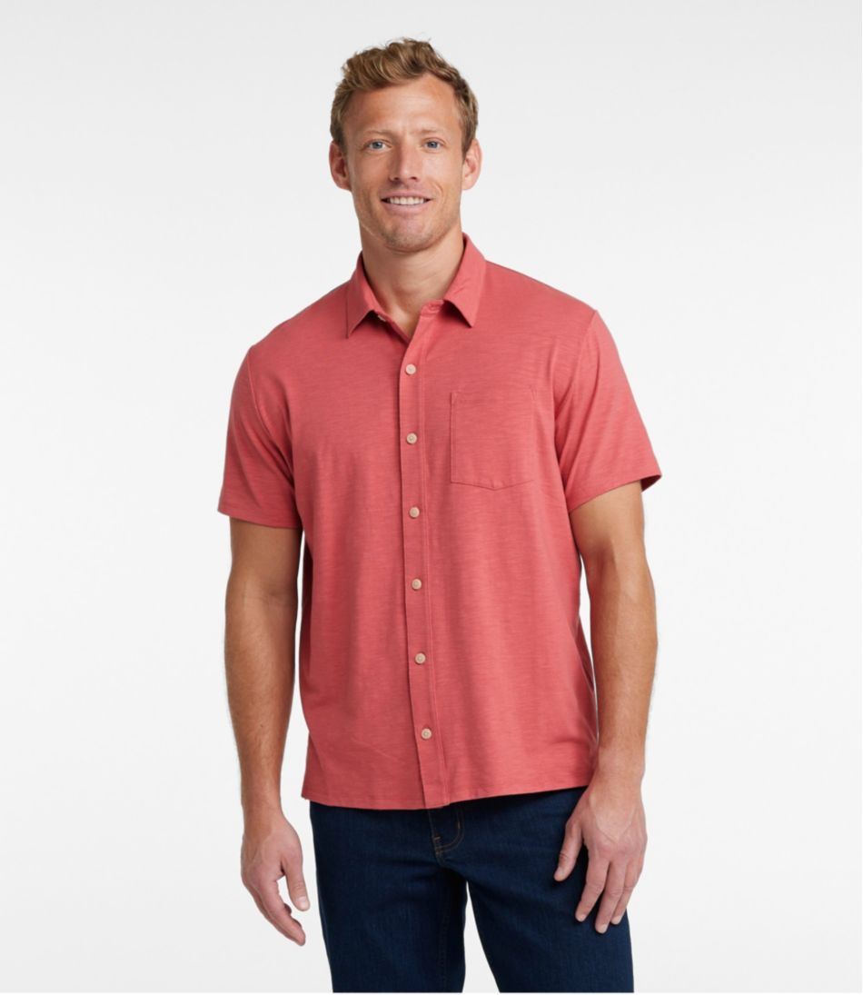 Men's Lakewashed Performance Shirts, Button-Front Shirt, Short-Sleeve - L.L.Bean Essential