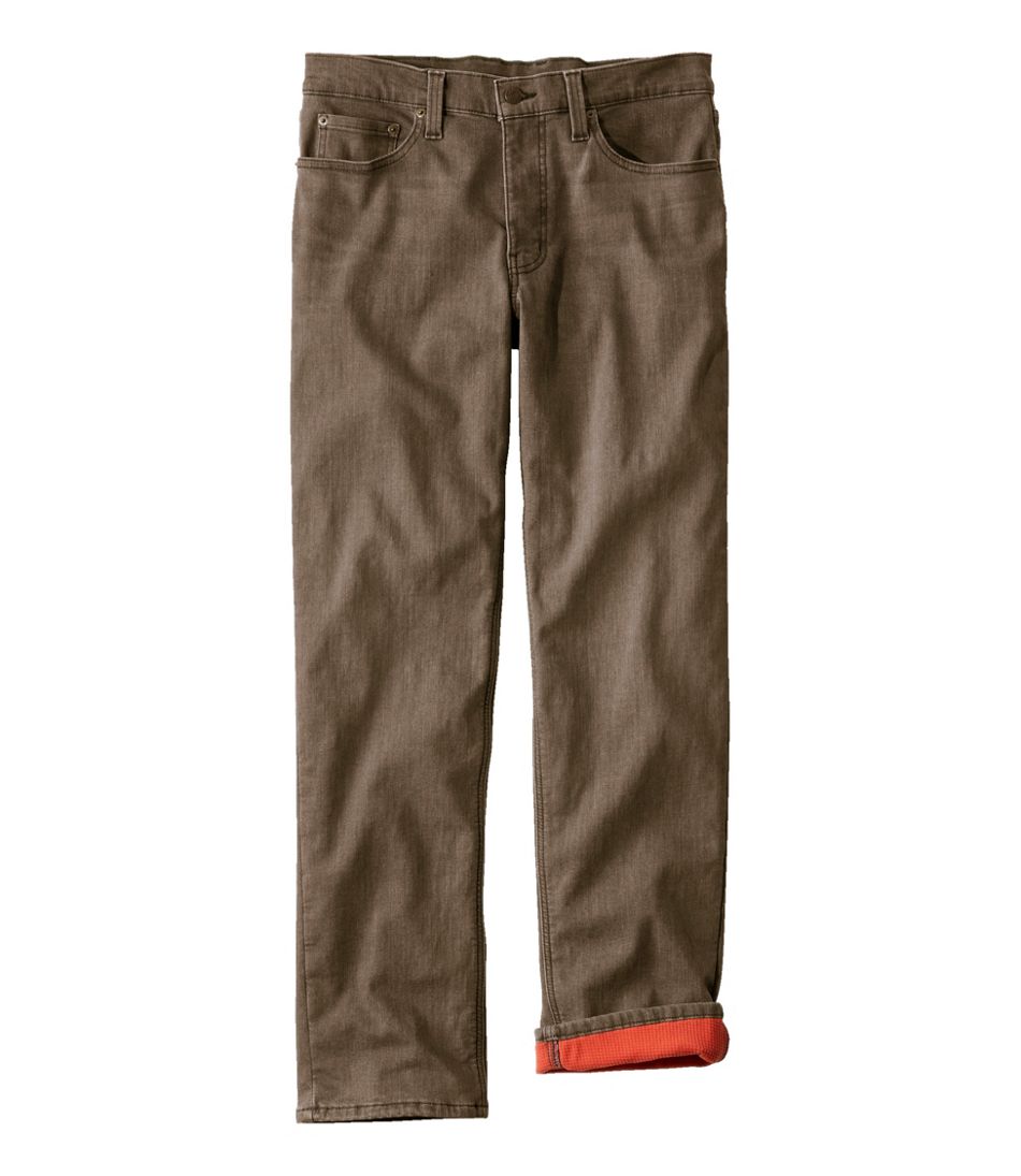 Men's BeanFlex® Jeans, Standard Athletic Fit, Fleece-Lined - L.L.Bean New