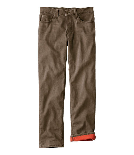 Men's BeanFlex® Jeans, Standard Athletic Fit, Fleece-Lined - L.L.Bean New