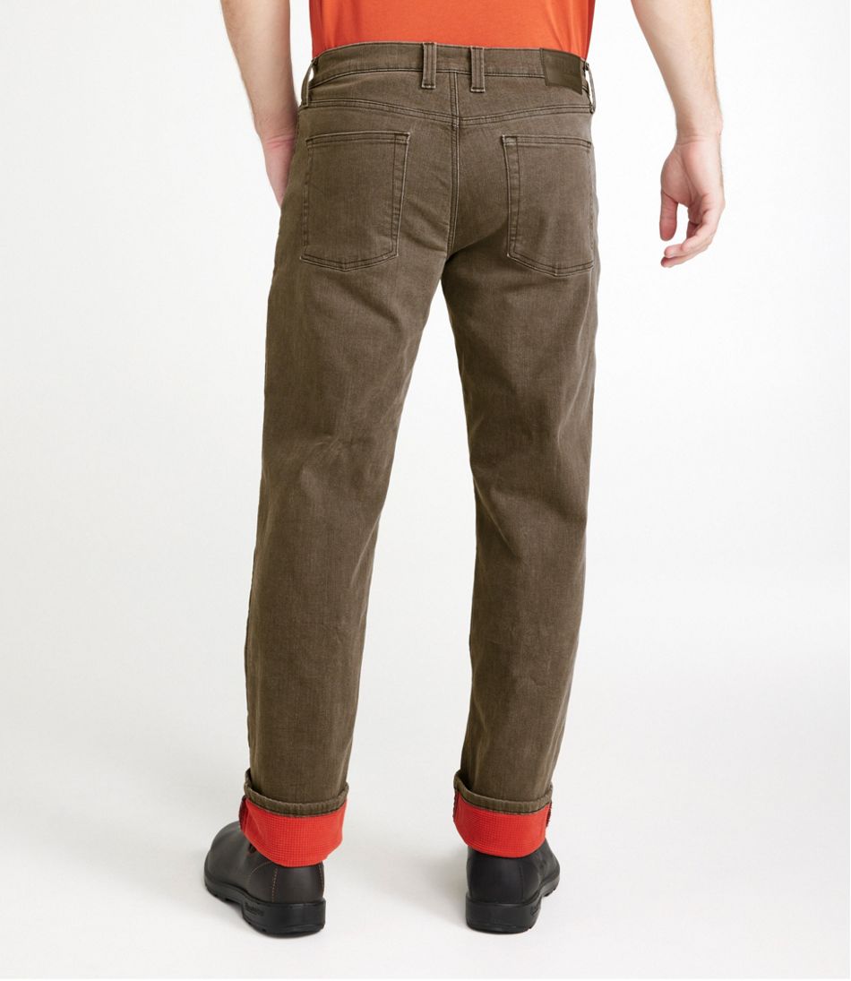 Men's BeanFlex® Jeans, Standard Athletic Fit, Fleece-Lined - L.L.Bean New