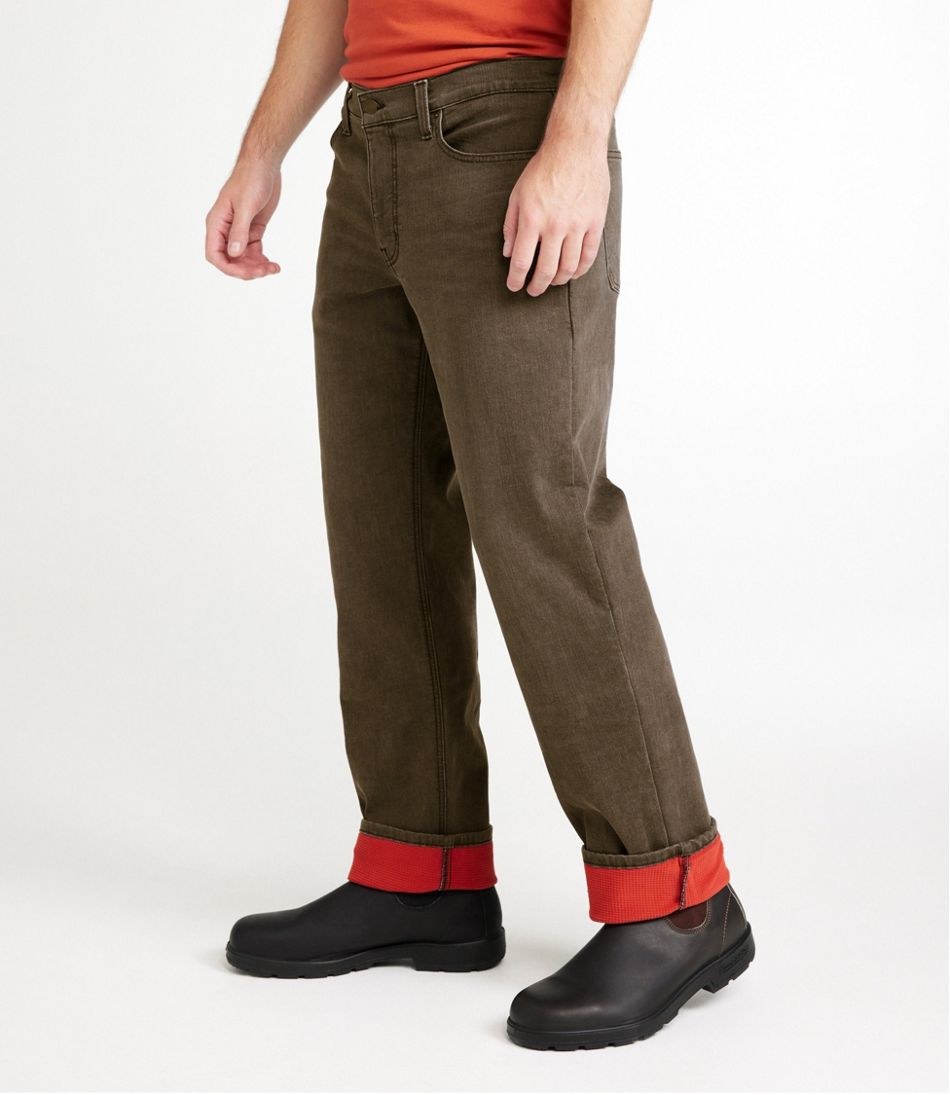 Men's BeanFlex® Jeans, Standard Athletic Fit, Fleece-Lined - L.L.Bean New