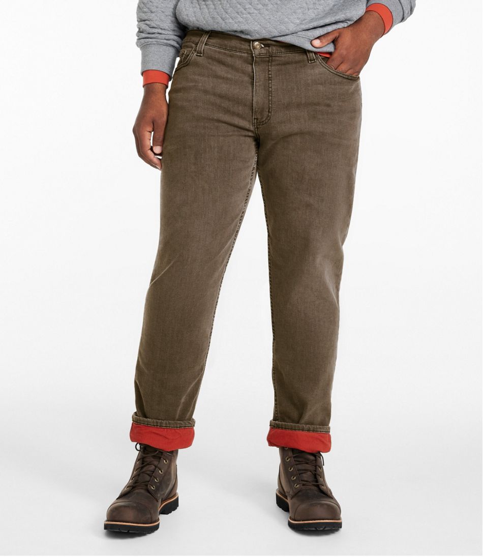 Men's BeanFlex® Jeans, Standard Athletic Fit, Fleece-Lined - L.L.Bean New