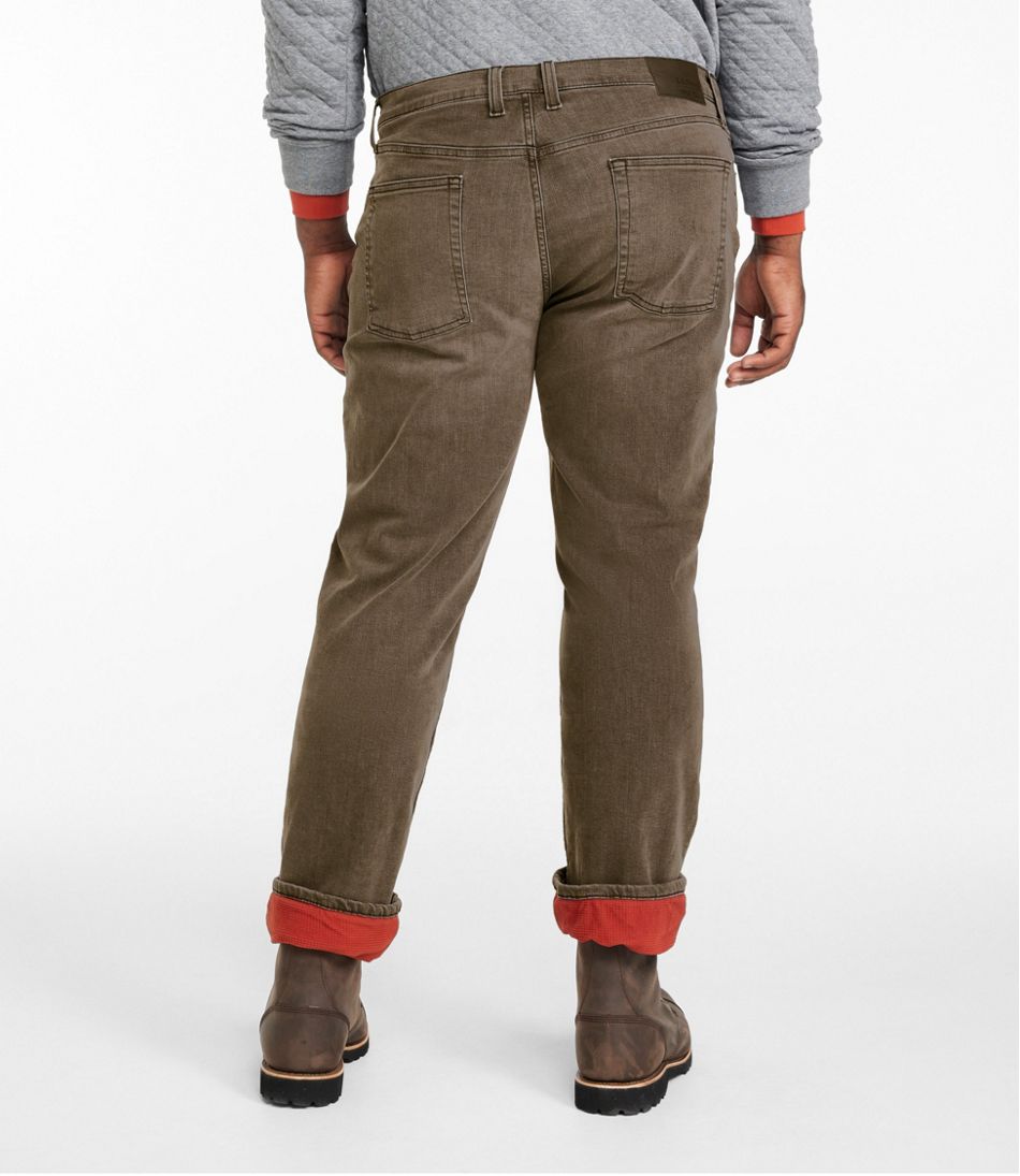 Men's BeanFlex® Jeans, Standard Athletic Fit, Fleece-Lined - L.L.Bean New