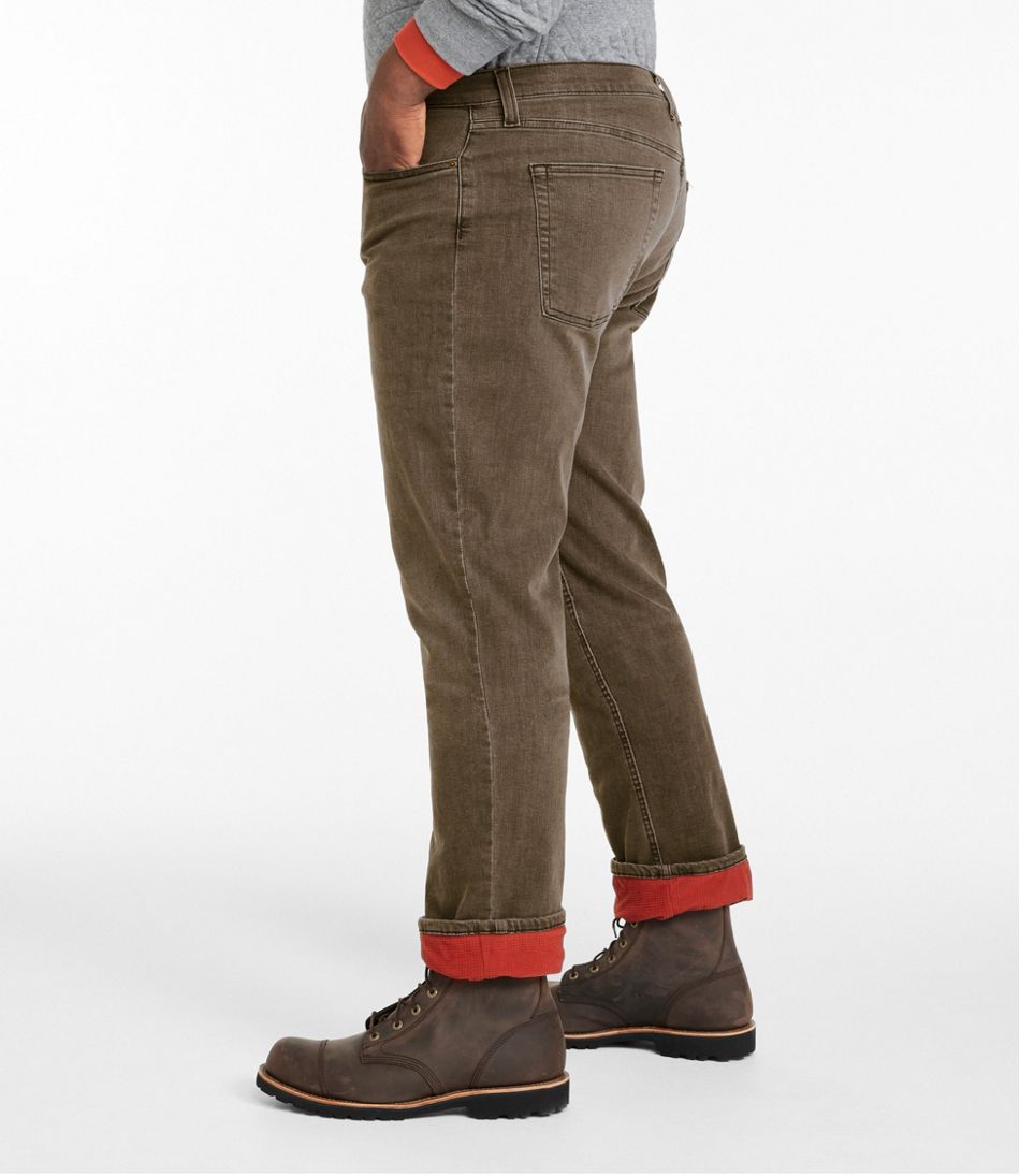 Men's BeanFlex® Jeans, Standard Athletic Fit, Fleece-Lined - L.L.Bean New