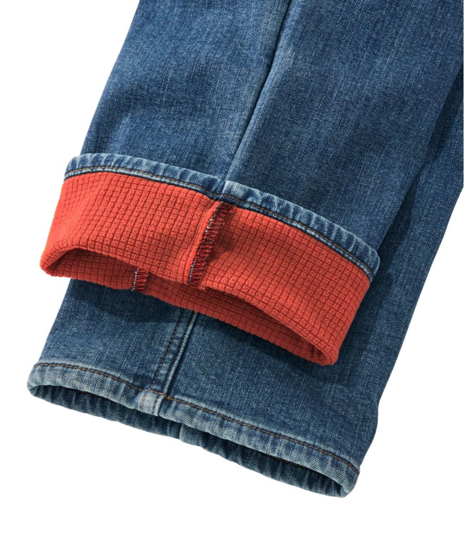 Men's BeanFlex® Jeans, Standard Athletic Fit, Fleece-Lined - L.L.Bean New