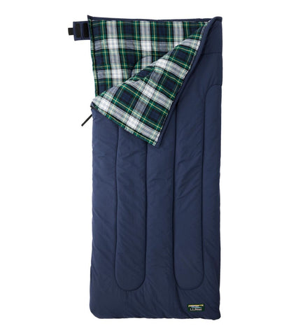 Kids' L.L.Bean Flannel Lined Camp Sleeping Bag, 40° - L.L.Bean Quality