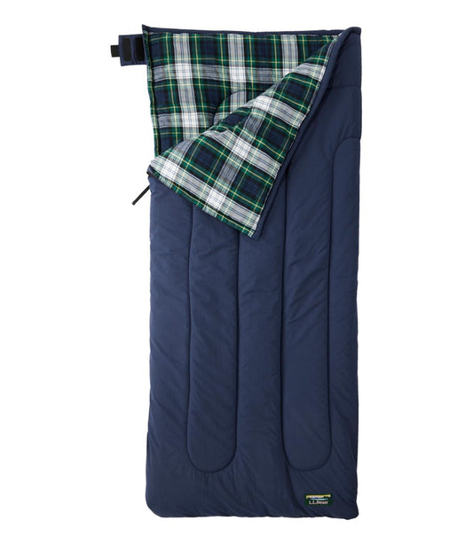 Kids' L.L.Bean Flannel Lined Camp Sleeping Bag, 40° - L.L.Bean Quality