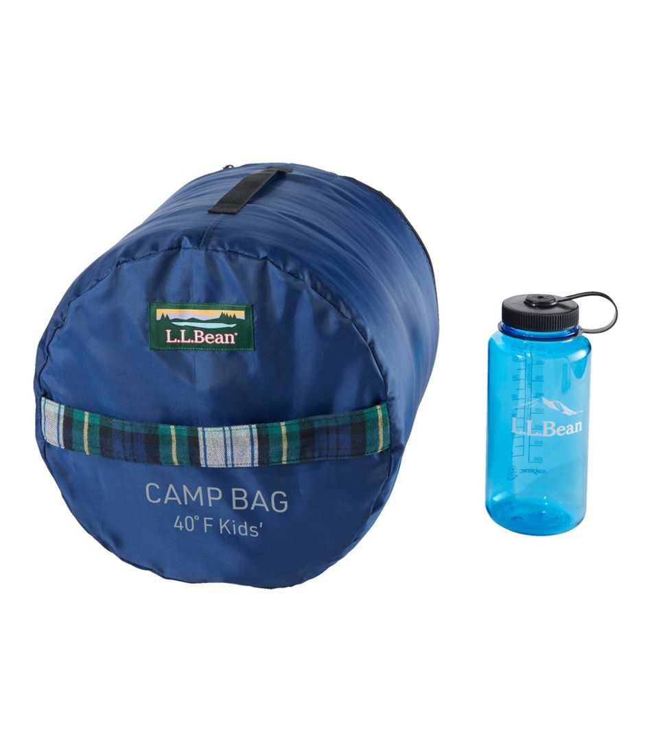 Kids' L.L.Bean Flannel Lined Camp Sleeping Bag, 40° - L.L.Bean Quality