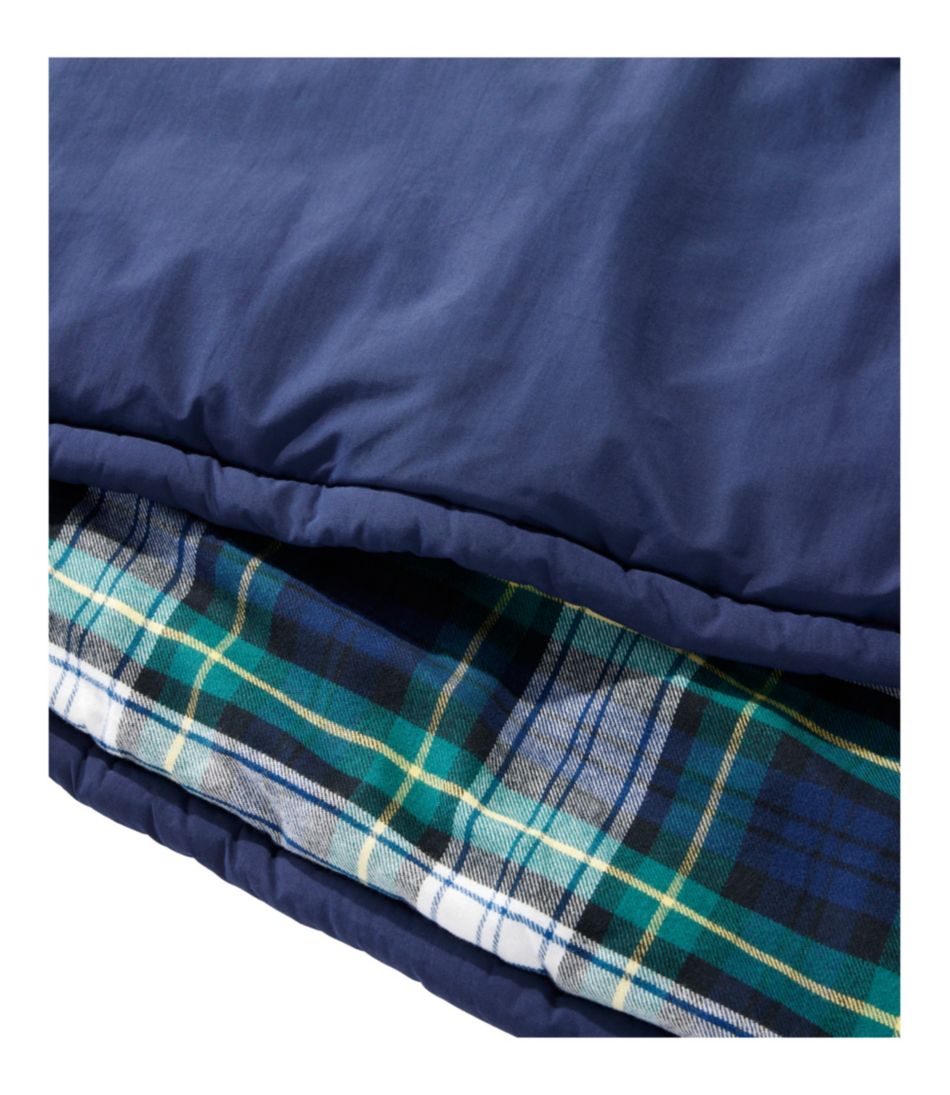 Kids' L.L.Bean Flannel Lined Camp Sleeping Bag, 40° - L.L.Bean Quality