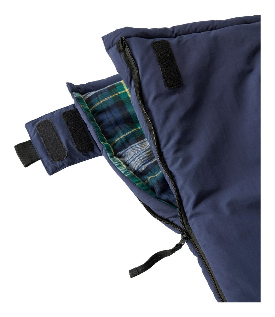 Kids' L.L.Bean Flannel Lined Camp Sleeping Bag, 40° - L.L.Bean Quality