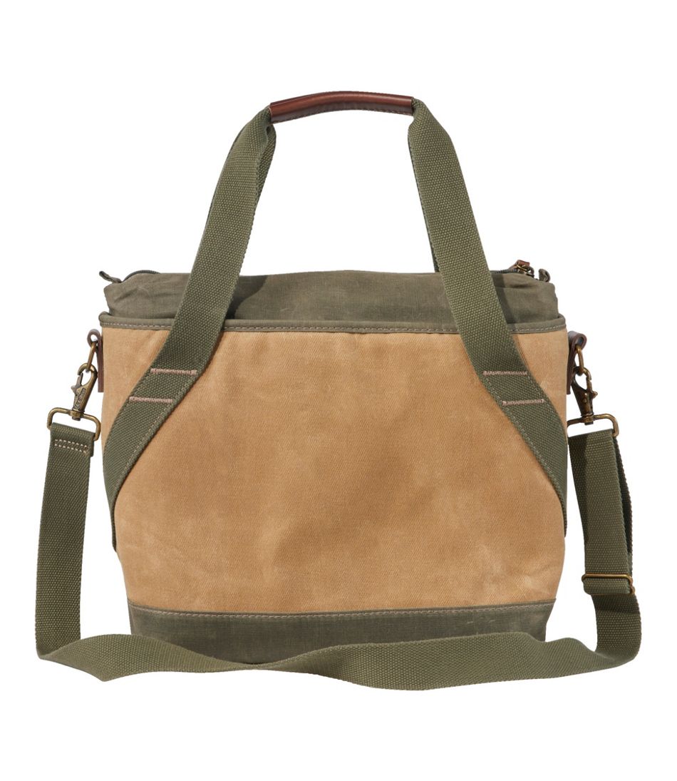 Insulated Waxed-Canvas Tote, Medium - L.L.Bean Popular