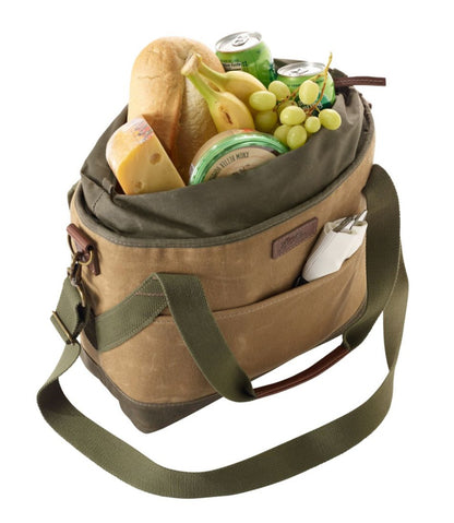 Insulated Waxed-Canvas Tote, Medium - L.L.Bean Popular